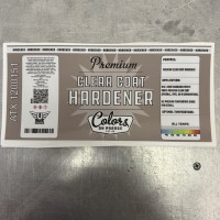 32 Oz Label for Premium Clearcoat Hardener