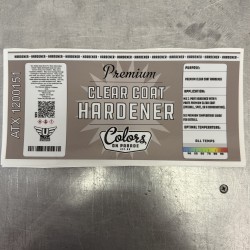 32 Oz Label for Premium Clearcoat Hardener