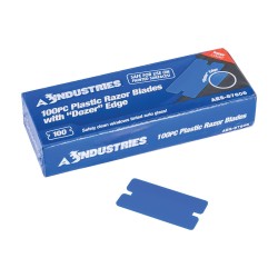 Plastic Razor Blades 100 Ct