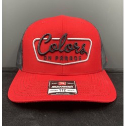 Snap Back Hat in Red/Black