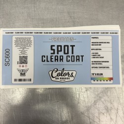 Speed Clearcoat Low VOC Label
