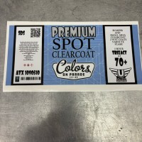 32 Oz Label for Premium Spot Clearcoat