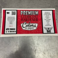 32 Oz Label for Premium Clearcoat Hardener