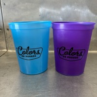 16 oz Palstic Stadium Cup Blue to Purple