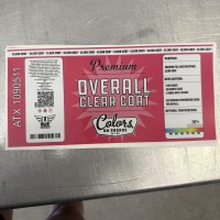 32 Oz Label for Premium Overall Clearcoat