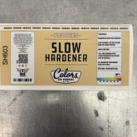 Slow Hardener Label