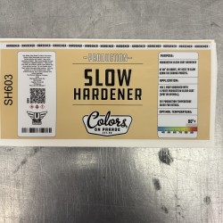 Slow Hardener Label